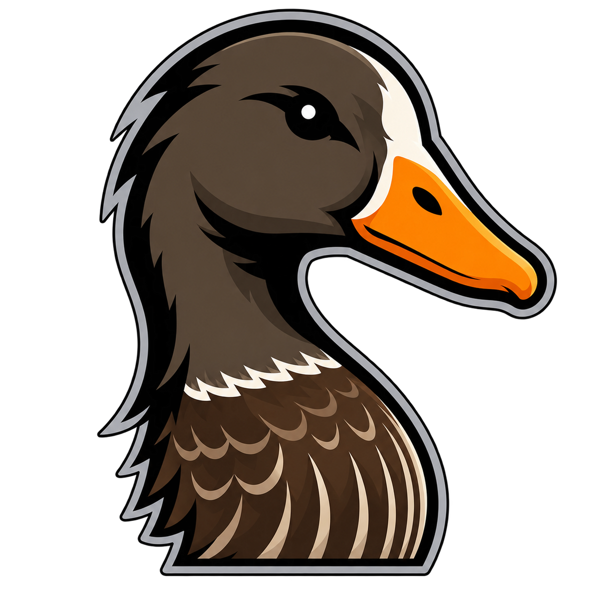 Specklebelly Goose Head Sticker