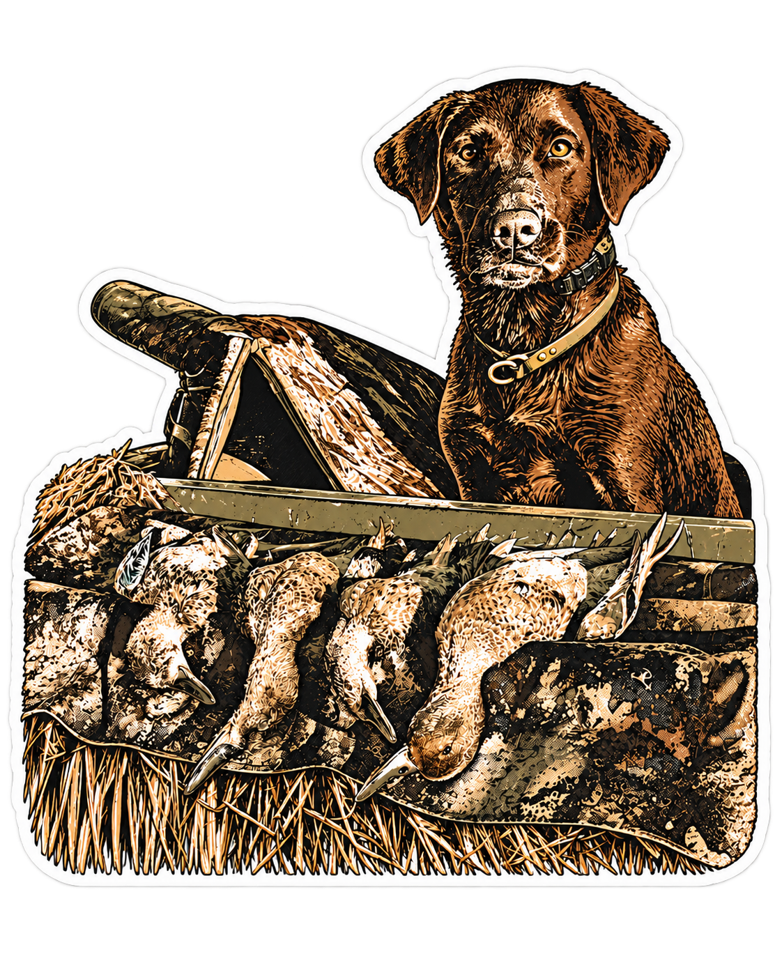 Kora Teal Hunt Sticker