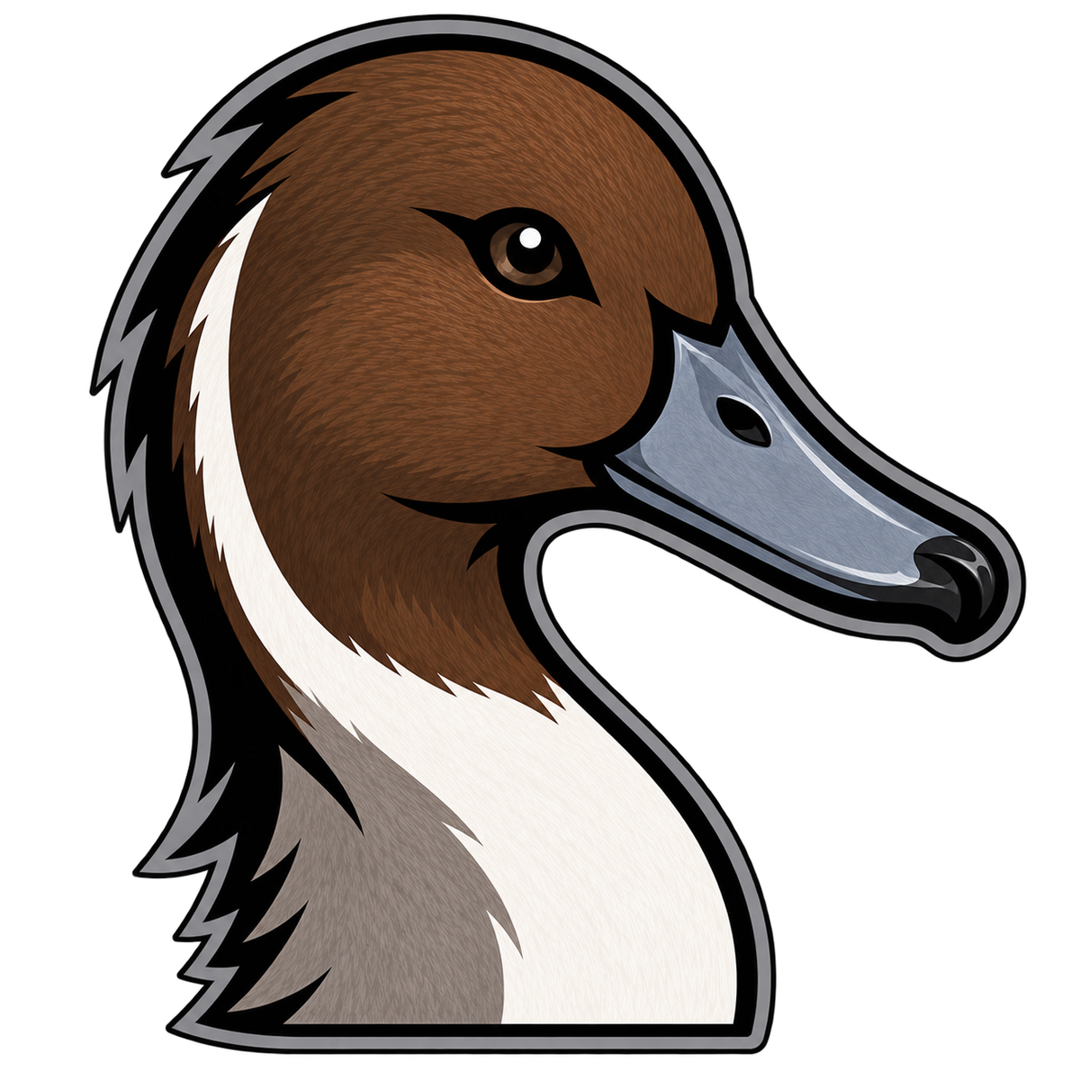 Pintail Head Sticker