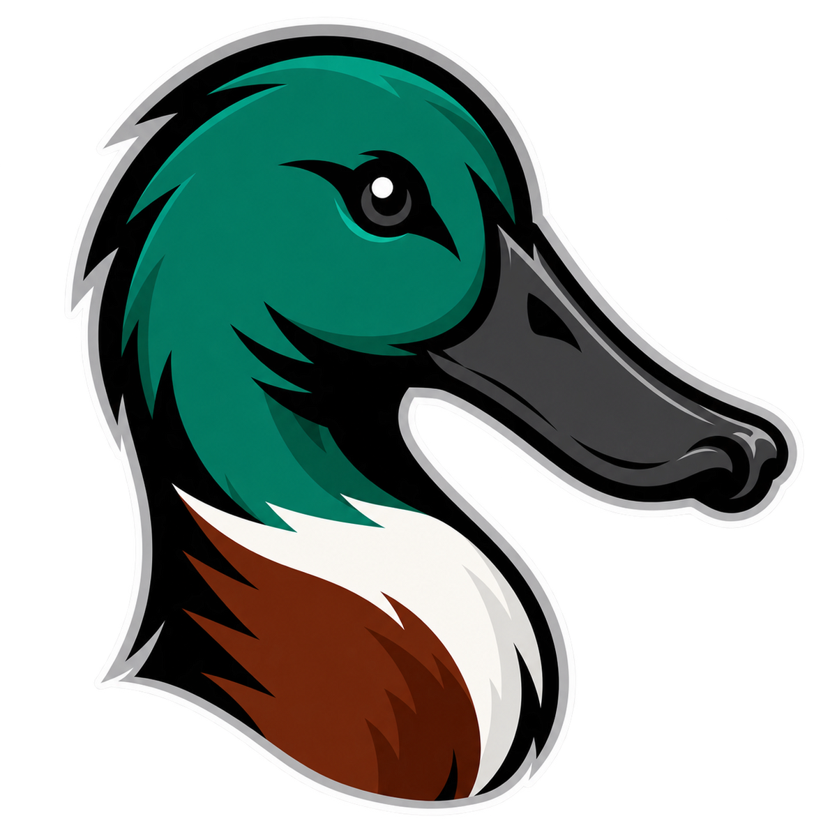 Shoveler Head Sticker