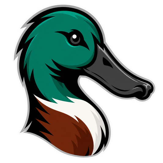 Shoveler Head Sticker