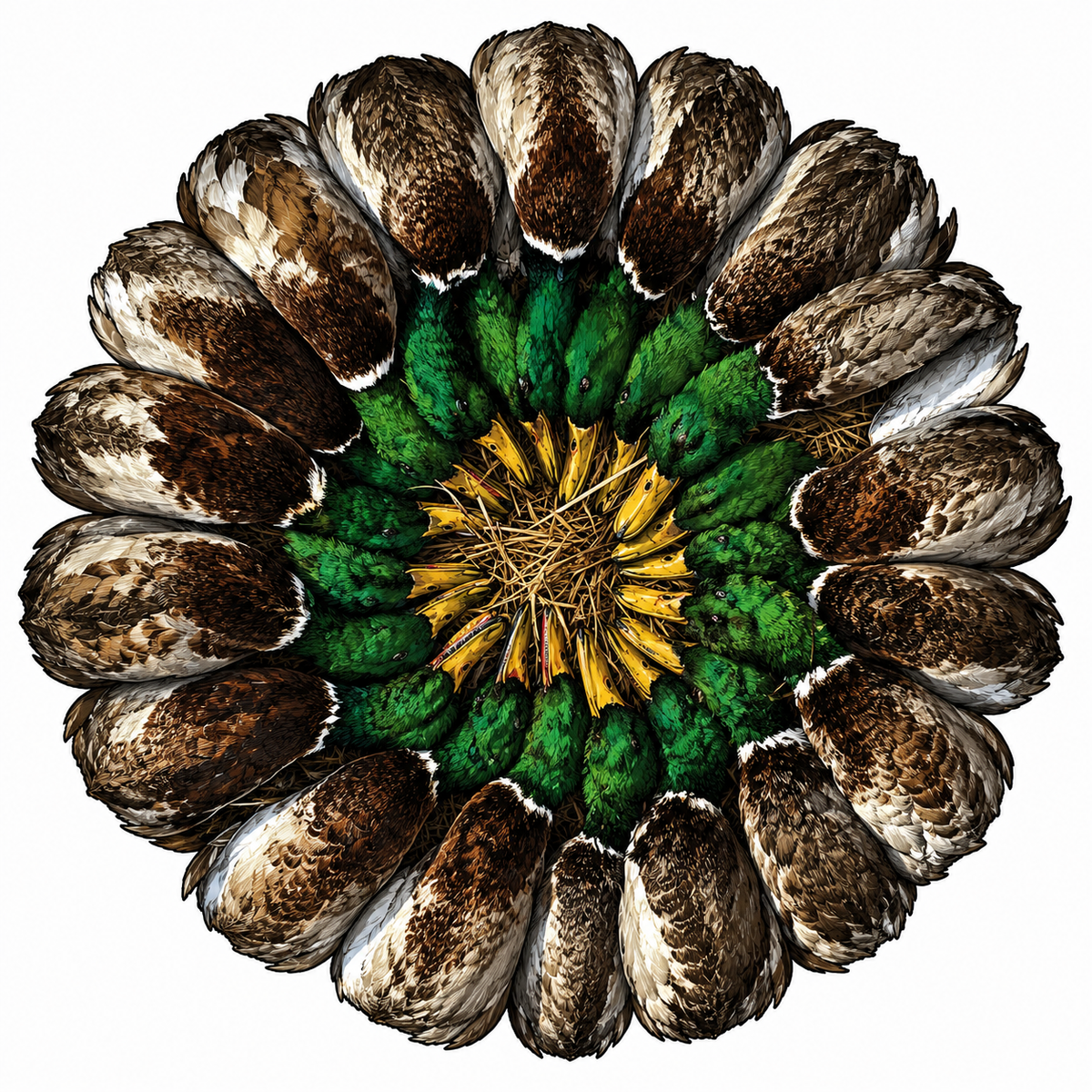 Mallard Pinwheel Sticker