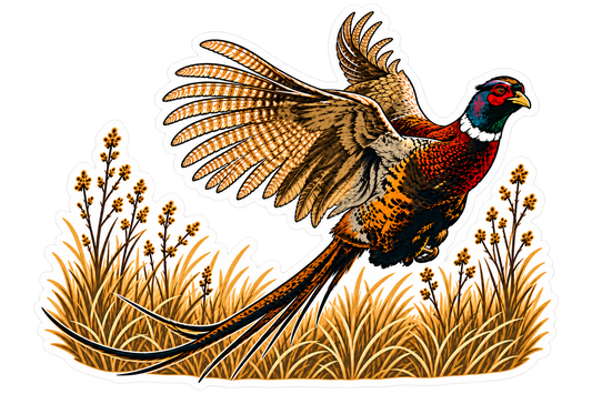 Pheasant Flush Sticker