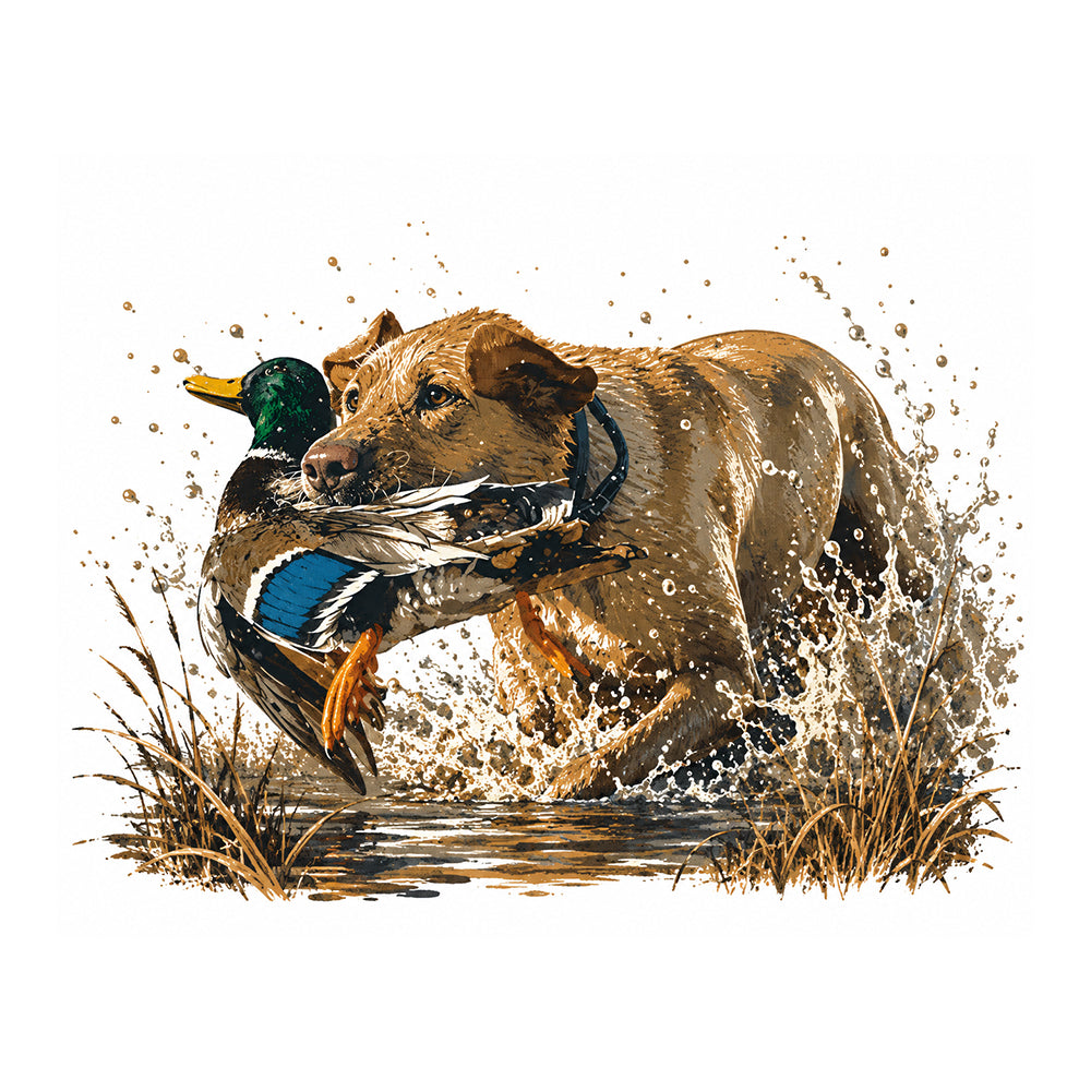 Duck Retrieve Sticker